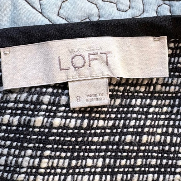 LOFT Textured Tweed Panel Sheath Dress – Size 8💚 - Picture 6 of 8